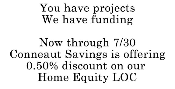 Home Equity Lines of Credit | Conneaut Savings